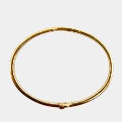 مملوكة مسبقًا سوار فندي فنديستا إيناميل ثنائي اللون ومعدن ذهبي اللون مقاس متوسط (ميديوم)