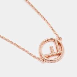 مملوكة مسبقًا سوار فندي إف فندي لون ذهبي مزخرف كريستال