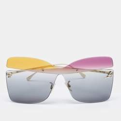 Pre Owned Fendi Multicolor FF 0399 Gradient Butterfly Sunglasses