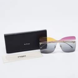 Pre Owned Fendi Multicolor FF 0399 Gradient Butterfly Sunglasses