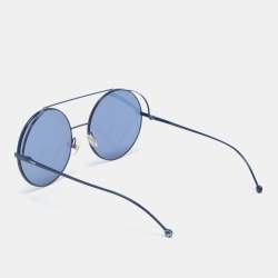 مملوكة مسبقًا Fendi Blue FF 0285/S Gradient Round Sunglasses