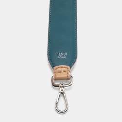 Pre Owned Fendi Beige Leather Studded Strap You Shoulder Bag Strap