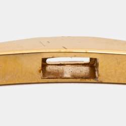 Fendi Pink Enamel Baguette Bracelet & Ring Set S