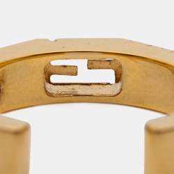 Fendi Pink Enamel Baguette Bracelet & Ring Set S