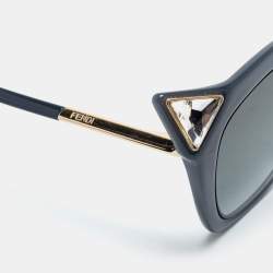 Fendi Grey / Green Gradient FF 0357/G/S Iridia Cat-Eye Sunglasses