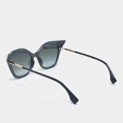 Fendi Grey / Green Gradient FF 0357/G/S Iridia Cat-Eye Sunglasses
