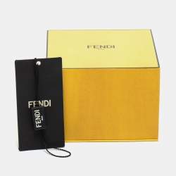 مملوكة مسبقًا Fendi F is Fendi Faux Pearl Gold Tone Cuff Bracelet