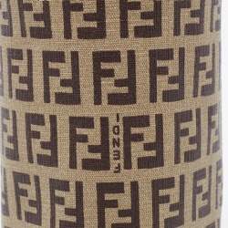 Pre Owned Fendi Beige Zucchino Coated Canvas Baby Bottle Holder