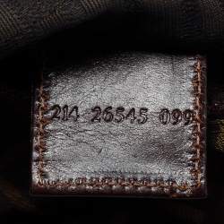 Pre Owned Fendi Tobacc Zucca Canvas Cosmetic Pouch