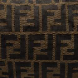 Pre Owned Fendi Tobacc Zucca Canvas Cosmetic Pouch