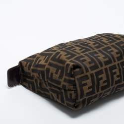Pre Owned Fendi Tobacc Zucca Canvas Cosmetic Pouch