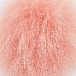 Fendi Pink Fox Fur Pom Pom Bag Charm