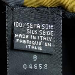 مملوكة مسبقًا Fendi Brown & Black Zucca Monogram Double Layer Silk Scarf