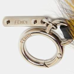 Pre Owned Fendi Multicolor Crystal Eyed Fur Monster Bag Charm