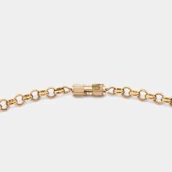 Pre Owned Fendi Identification Gold Tone Pendant Charm