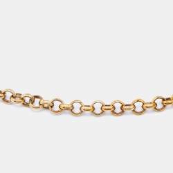 Pre Owned Fendi Identification Gold Tone Pendant Charm