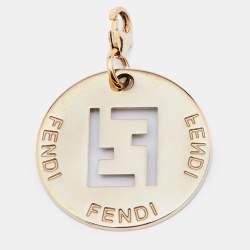 Pre Owned Fendi Identification Gold Tone Pendant Charm