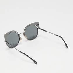 Pre Owned Fendi Black FF 0177/S Eyeshine Cat Eye Sunglasses