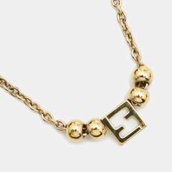 مملوكة مسبقًا Fendi F is Fendi  Gold Tone Necklace