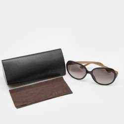 Pre Owned Fendi Black/Brown FS5274 Gradient Oversized Sunglasses