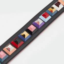 مملوكة مسبقًا Fendi Multicolor Leather Studded Strap You Shoulder Bag Strap