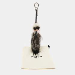 Fendi Multicolor Fur Karlito Key Ring / Bag Charm