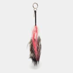 Fendi Multicolor Fur Karlito Key Ring / Bag Charm