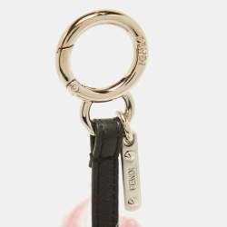 Pre Owned Fendi Multicolor Mink & Fox Fur Karlito Bag Charm