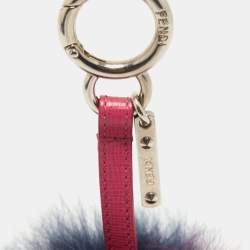 Fendi Tricolor Fox Fur Pom Pom Bag Charm