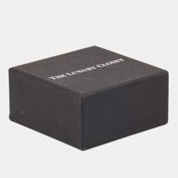 مملوكة مسبقًا Fendi Flower Motif Two Tone Open Ring Size S