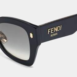 Fendi Black FF043/G/S Square Oversized Sunglasses