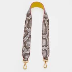 FENDI Shoulder strap Strap you Python pink pink Women Used –