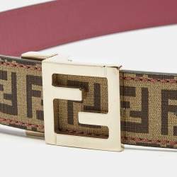 Fendi Regular Belts Women Leather Black Turtledove