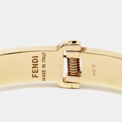 Fendi F is Fendi Bicolor Enamel Gold Tone Bracelet M