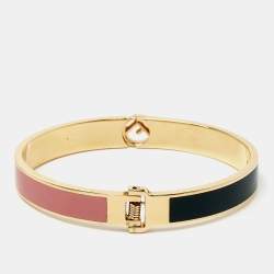 Fendi F is Fendi Bicolor Enamel Gold Tone Bracelet M