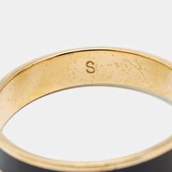 Fendi Fendista Bicolor Enamel Gold Tone Bracelet S