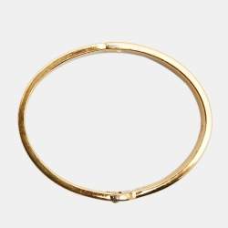 Fendi Fendista Bicolor Enamel Gold Tone Bracelet S