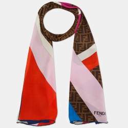 Fendi Multicolor FF Print Silk Stole 
