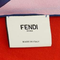 Fendi Multicolor FF Print Silk Stole 