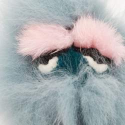 Pre Owned Fendi Multicolor Fox Fur Lagoon Bug Bag Charm