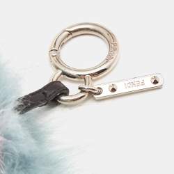 Pre Owned Fendi Multicolor Fox Fur Lagoon Bug Bag Charm