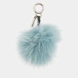 Pre Owned Fendi Multicolor Fox Fur Lagoon Bug Bag Charm