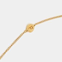Pre Owned Fendi Gold Tone Necklace