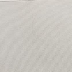 Pre Owned Fendi White/Black Suede and Elastic Wide Waist Belt 80CM