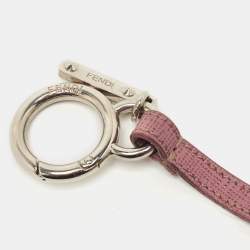 Fendi Grey/Purple Fur and Leather Bag Bugs Charm
