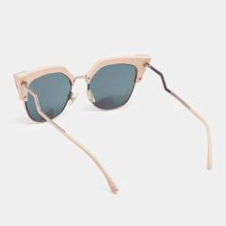 مملوكة مسبقًا Fendi Pink/Black Mirrored FF 0149/S Cat-Eye Sunglasses