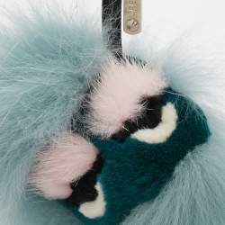 Pre Owned Fendi Multicolor Fox Fur Lagoon Bug Bag Charm