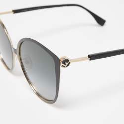 Fendi Black/Gold FF0395/F/S Gradient Cat Eye Sunglasses