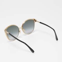 Fendi Black/Gold FF0395/F/S Gradient Cat Eye Sunglasses