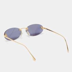 Fendi Gold/Black Acetate FE4075US Rectangle Sunglasses